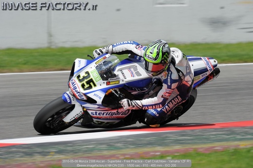 2010-05-08 Monza 2306 Ascari - Superbike - Free Practice - Carl Crutchlow - Yamaha YZF R1